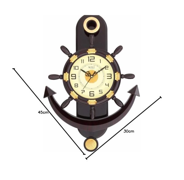Anchor Plastic Pendulum Wall Clock - Image 2