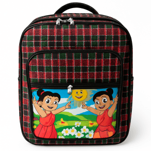 Colorful Cartoon Print Kids' Backpack