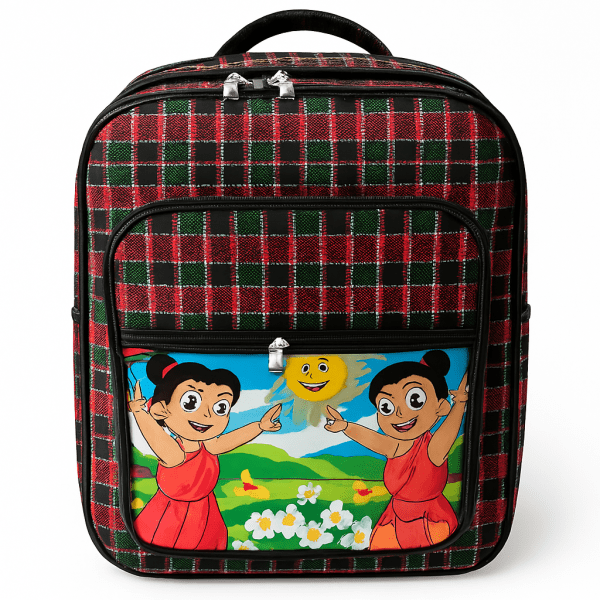 Colorful Cartoon Print Kids' Backpack